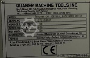 Vertikales Bearbeitungszentrum der Baureihe Quaser MV204C Quaser MV204C Serisi Dik İşleme Merkezi