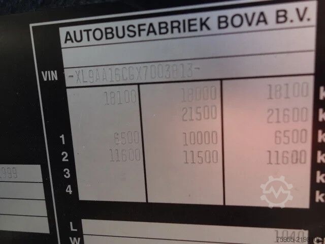 Motor coach VDL Bova FD10-3 37 PERS,AIRCO,TOILET,MANUALEGEAR,DAF330P...