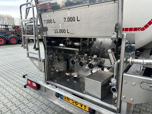 Food tanker Van Hool FOOD / 39.000L / 3-COMP / INOX / NL-trailer / A...
