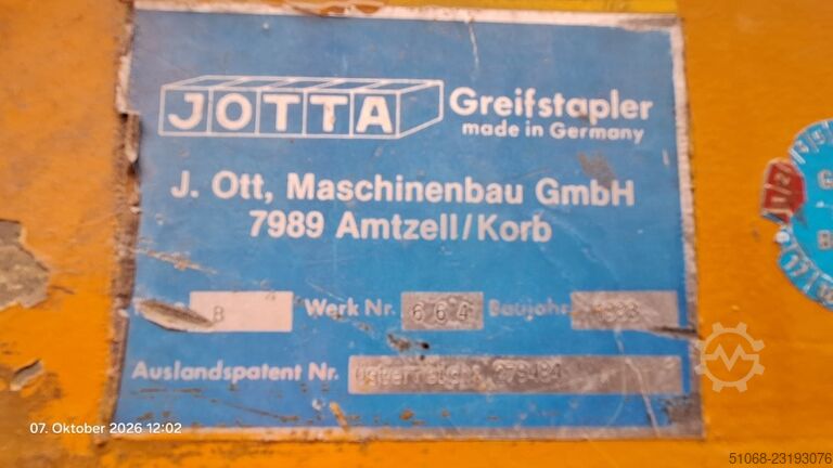 Gripper stacker J. Ott, Maschinenbau GmbH JOTTA Greifstapler