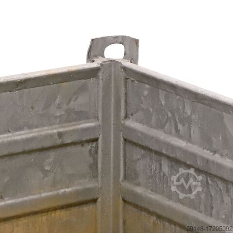 Used Stacking box steel fixed construction B-quality, with damage, L: 1035, W: 830, H: 575 Kruizinga 98-3169GB-B