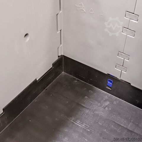 Used Pallet boxes palletbox stackable and foldable, L: 1190, W: 790, H: 1020 (mm). Kruizinga 98-6606GB