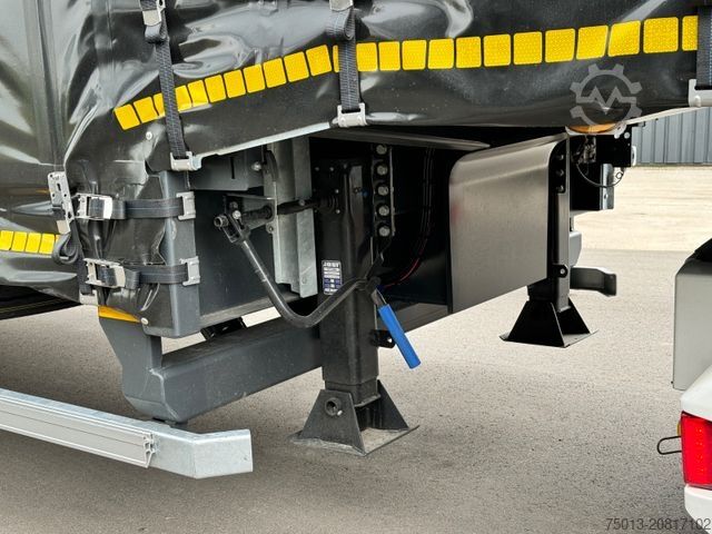 Tieflader-Sattelauflieger FAYMONVILLE Gabelstapler-Transporter mit 2-teiliger Rampe