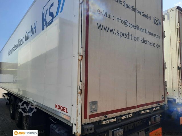Box semitrailer KÖGEL Koffer Doppelstock Liftachse VDI 2700 EN 12642XL
