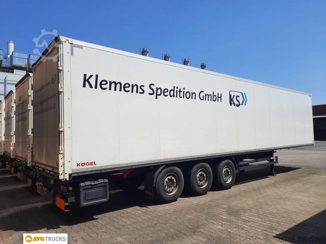 Box semitrailer KÖGEL Koffer Doppelstock Liftachse VDI 2700 EN 12642XL