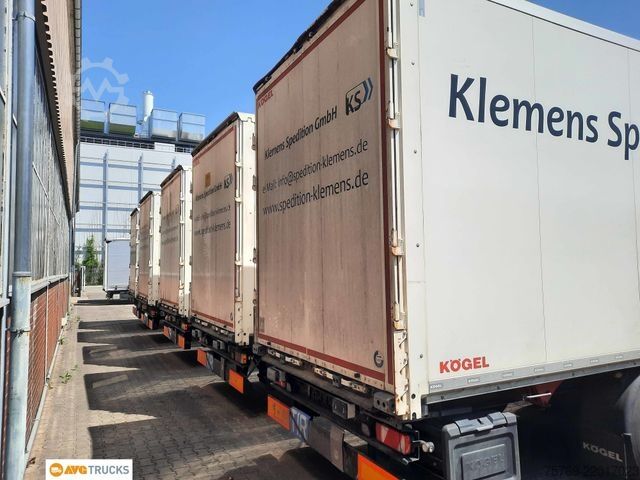 Box semitrailer KÖGEL Koffer Doppelstock Liftachse VDI 2700 EN 12642XL