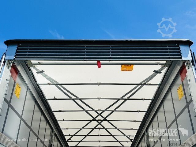 Open semitrailer with tarp Schmitz Cargobull Curtainsider Mega Getränke