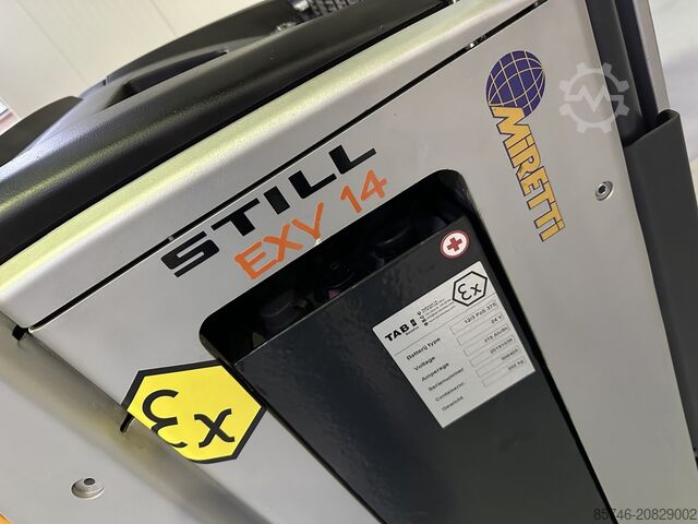 EXV 14 * DEMO !! Atex Miretti EX 3D / Zone 22 !! NEUE Batterie !! STILL EXV 14 * DEMO !! Atex Miretti EX 3D / Zone 22  !! NEW battery !!
