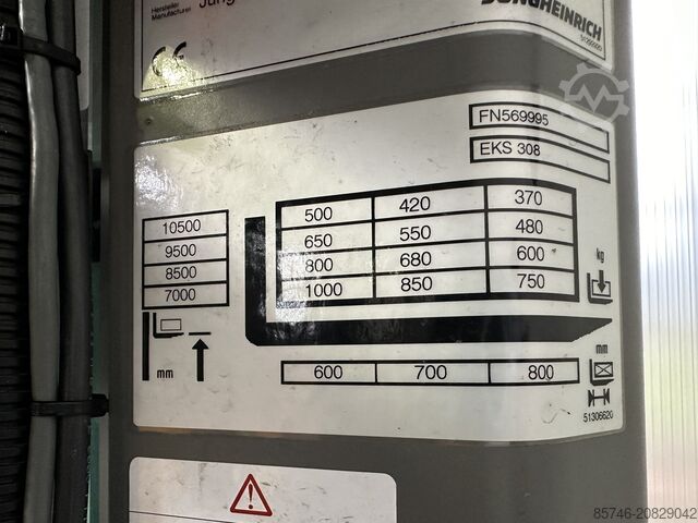 EKS 308 - Drahtführung !! PSA !! Triplex Freihub (FFL) !! JUNGHEINRICH EKS 308 - Wire Guidance !! PSA !! Triplex FFL !!
