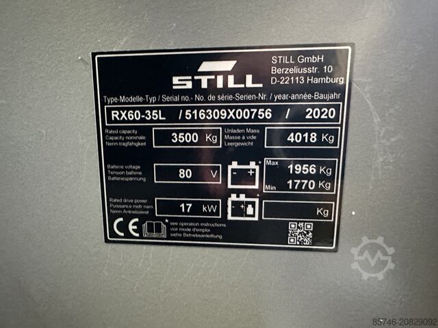 RX 60 - 35 L * Triplex FFL !! STILL RX 60 - 35 L * Triplex FFL !!