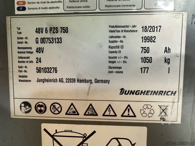 EFX 413 X + i = Drahtführung !! Triplex-FFL!! JUNGHEINRICH EFX 413 X + i   = Wire Guidance !! Triplex FFL !!