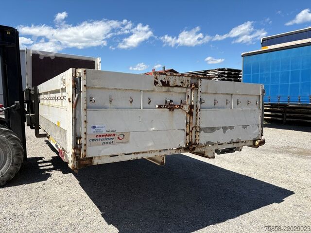 Swap body trailer Krone 7,45m Baustoff Bordwände Türen