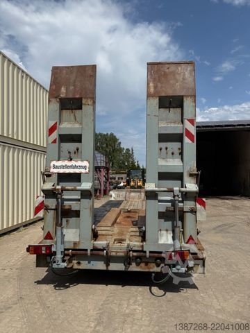Low loader trailer MÜLLER-MITTELTAL TT40 Tieflader / Rampen