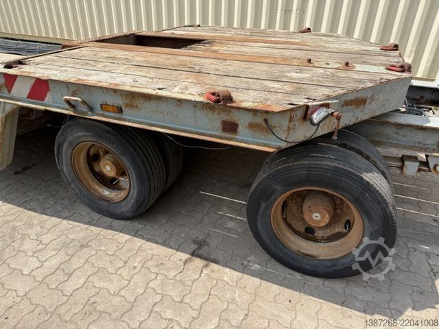 Low loader trailer MÜLLER-MITTELTAL TT40 Tieflader / Rampen