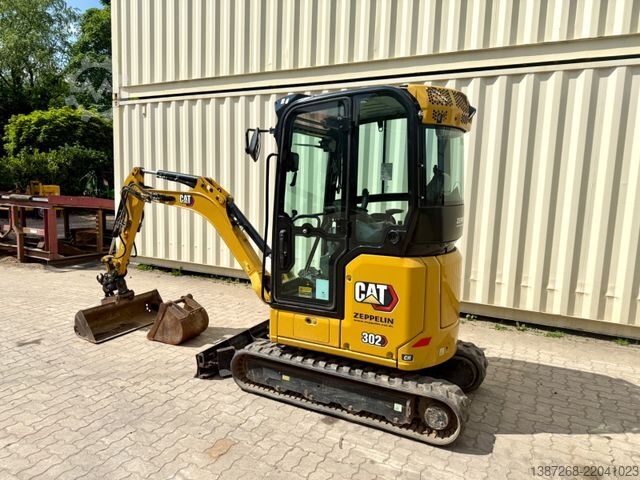 Mini excavator CATERPILLAR 302 CR / Powertilt / Deutsche Maschine