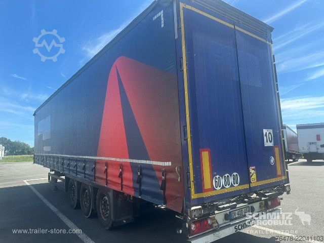 Open semitrailer with tarp Schmitz Cargobull Curtainsider Mega