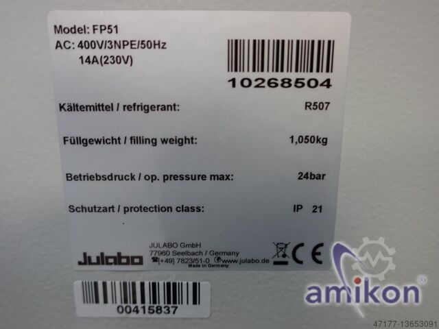 Tiefkältethermostat 7.5 ... 12 Liter Julabo FP51-SL (v.2)