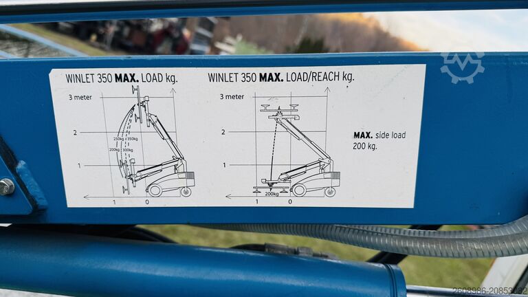 Glasheber Winlet glazing robot 350 glass lifter