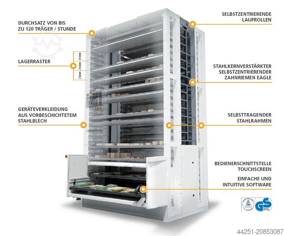 Automatisches Vertikales Lagersystem 06 Modula ML50D