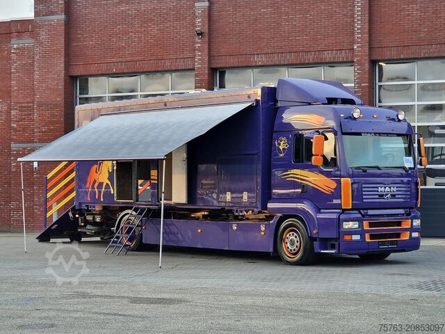Pferdetransport MAN TGA 18.360 4x2 - Horse truck +  full camper - 4...