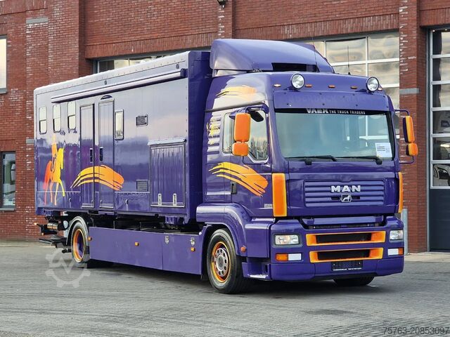 Pferdetransport MAN TGA 18.360 4x2 - Horse truck +  full camper - 4...