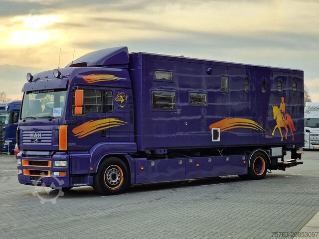 Pferdetransport MAN TGA 18.360 4x2 - Horse truck +  full camper - 4...
