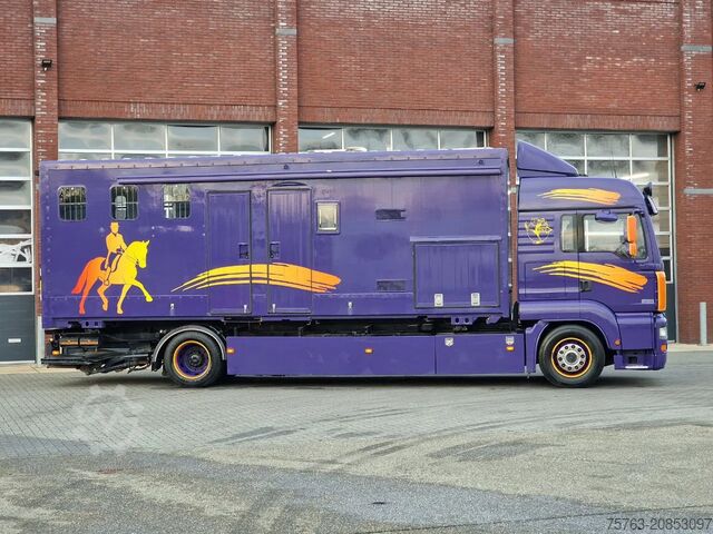 Pferdetransport MAN TGA 18.360 4x2 - Horse truck +  full camper - 4...