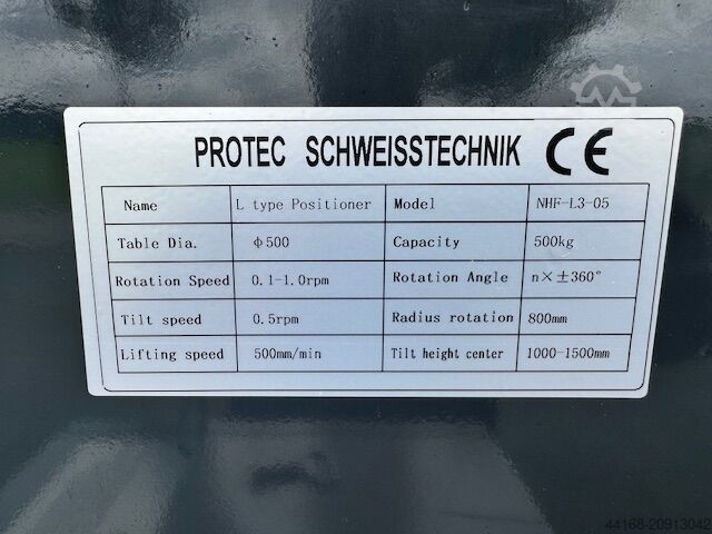 Welding turntable,Turntable,Positioner Protec L Manipulator HDL 1000