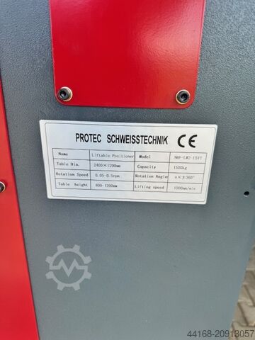 Welding turntable,Turntable,Positioner Protec Schweisstisch HDL 1500