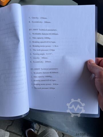 Welding turntable,Turntable,Positioner Protec 3 Achs Positionierer 10 To KT 10000 HV