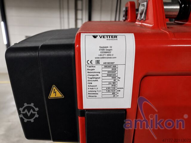 Crane system electric chain hoist 2020 Vetter P300 PROFI Portalkran 1,6t