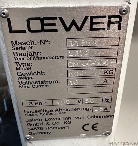 Sheet metal deburring machine Loewer Cross Master DD 300