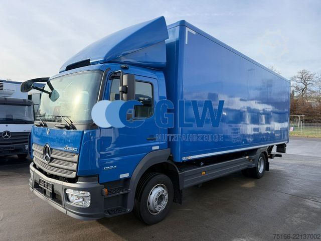 Box truck MERCEDES-BENZ ATEGO 1224 L Koffer 7,20 m LBW 1,5 to.*Seitentür