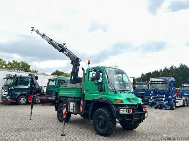 Truck mounted crane UNIMOG U400 + HIAB 122E 4x4