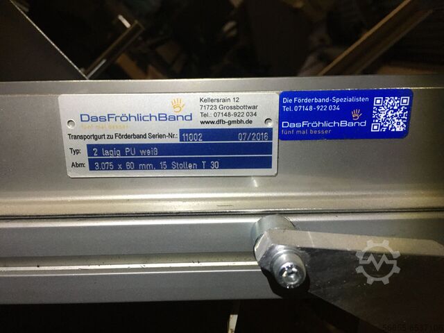 Förder Sortieranlage für kleine Bürsten Das Frölich Band Förderanlage mit Steigförderband