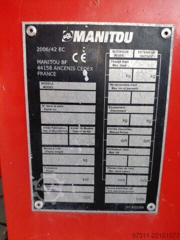 Articulated boom lift Manitou 170AETJ L BI