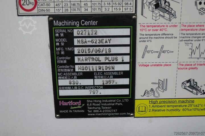 Vertikales Bearbeitungszentrum Hartford HSA-623EAY