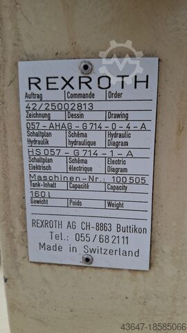 Rexroth Hydraulikaggregat REXROTH 057-AHAG-G714-0-4-A