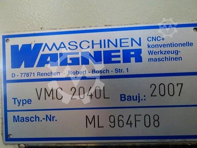 Machining center Wagner VMC 2040L