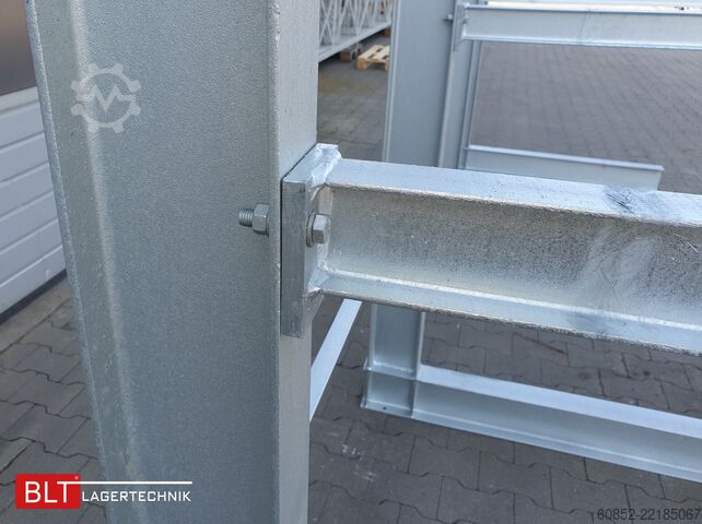 Cantilever rack ca. 4,02 lfm. Kragarmregal  H:400cm T: 137 cm , 500 kg/Arm , 4 Lagerebenen