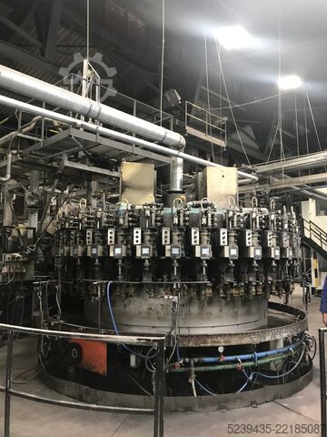Glass blowing machine with furnace Olivotto Industries T36E