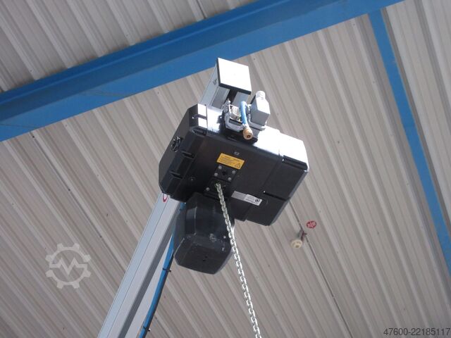 Pillar jib crane slewing crane chain hoist HOVA Kran Drehkran Hallenkran 120KG ALU Ausleger L 6m 500KG Kettenzug
