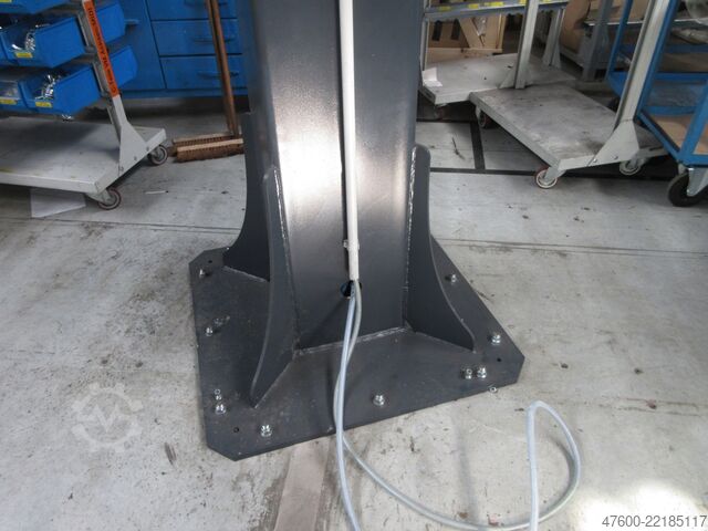 Pillar jib crane slewing crane chain hoist HOVA Kran Drehkran Hallenkran 120KG ALU Ausleger L 6m 500KG Kettenzug
