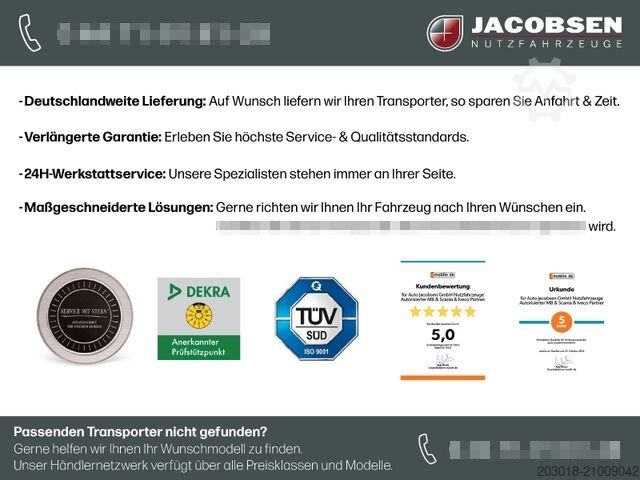 Transporter mit Koffer IVECO Daily 72C18A8P Koffer - S-Plane / Klima