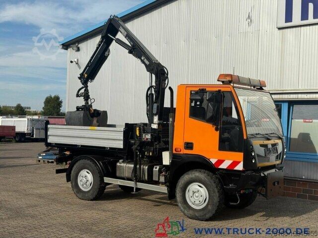 Transporter mit Kipper Multicar BSI 4x4 Kran FB 5.+ 6.Steuerkreis Kommunalplatte
