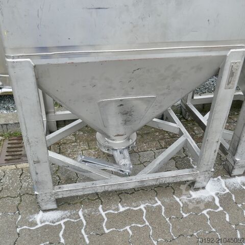 650 liter conical container made of V2A stainless steel UCON 9847