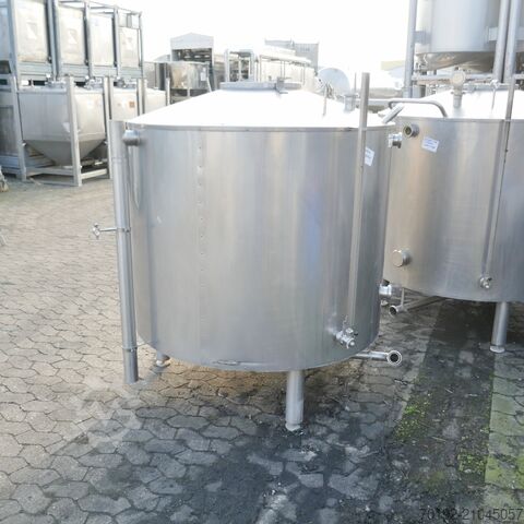 1250 litre insulated CIP tank made of V2A (stainless steel).  9845