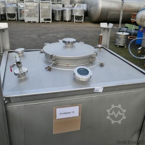 1000 liter container made of V4A  9838