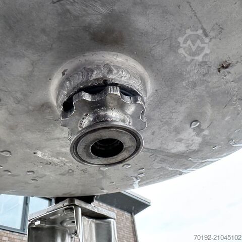 300 Liter fahrbarer Behälter aus V4A  9802