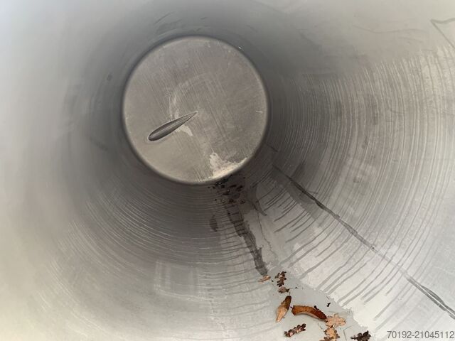 2800-liter open storage tank made of V2A stainless steel  S17006